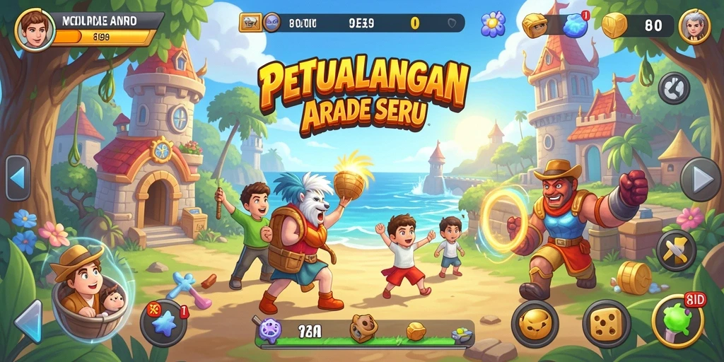 Tampilan menarik dari gameplay seru dalam 8ID.