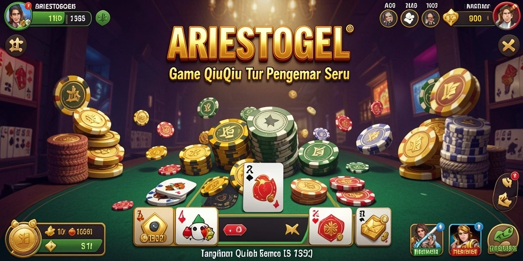 Screenshot gameplay ARIESTOGEL yang menampilkan keseruan bermain QiuQiu.