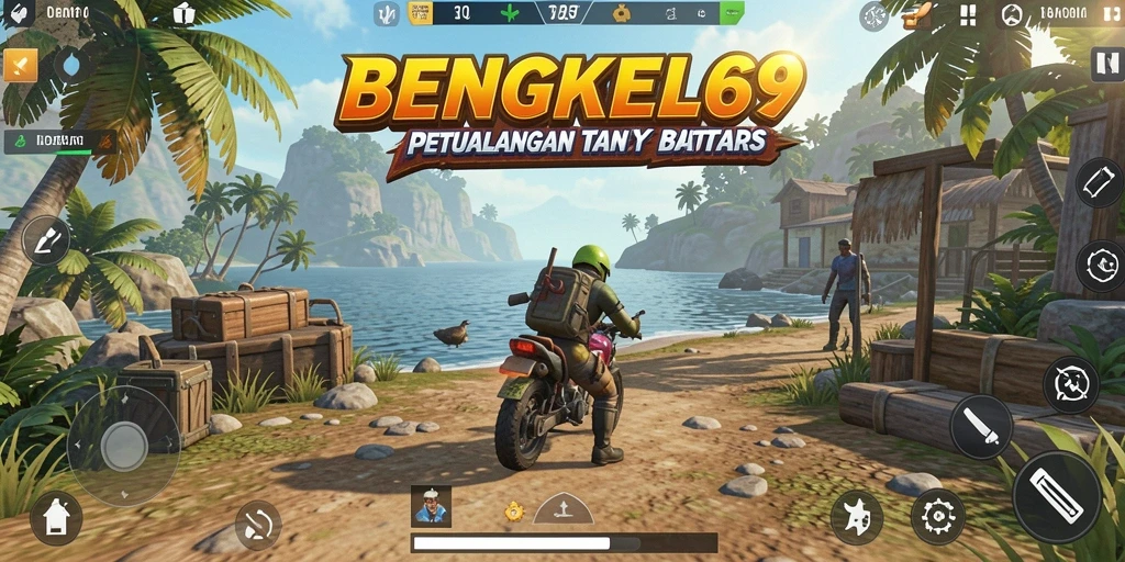 Gameplay BENGKEL69 menunjukkan dunia terbuka yang imersif dan interaktif.