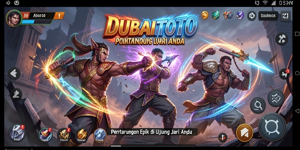 Screenshot DUBAITOTO menampilkan aksi pertarungan yang seru dan intens.