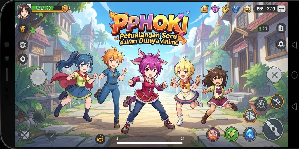 Gameplay menarik dengan karakter Anime yang ikonik.